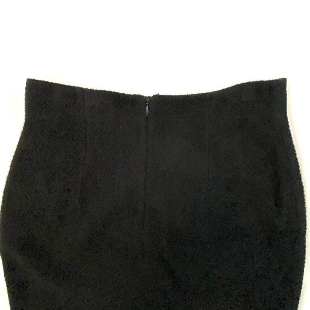 St John Collection black knit pencil skirt Women's 8, quiet luxury, designer - Picture 3 of 8